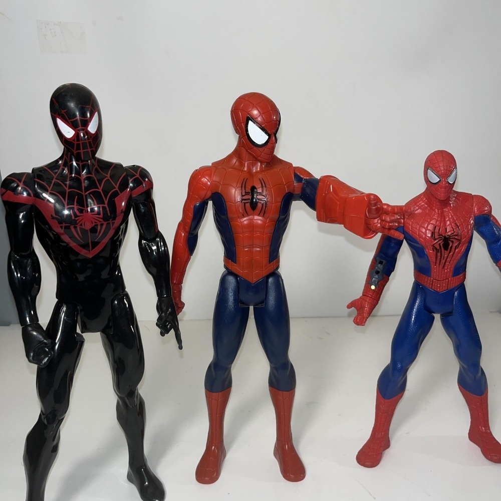 Spider-Man Marvel 12" Action Hero Three(3) Lot